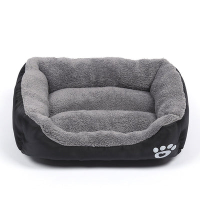 Soft and Cozy Fleece Pet Bed with Waterproof Bottom