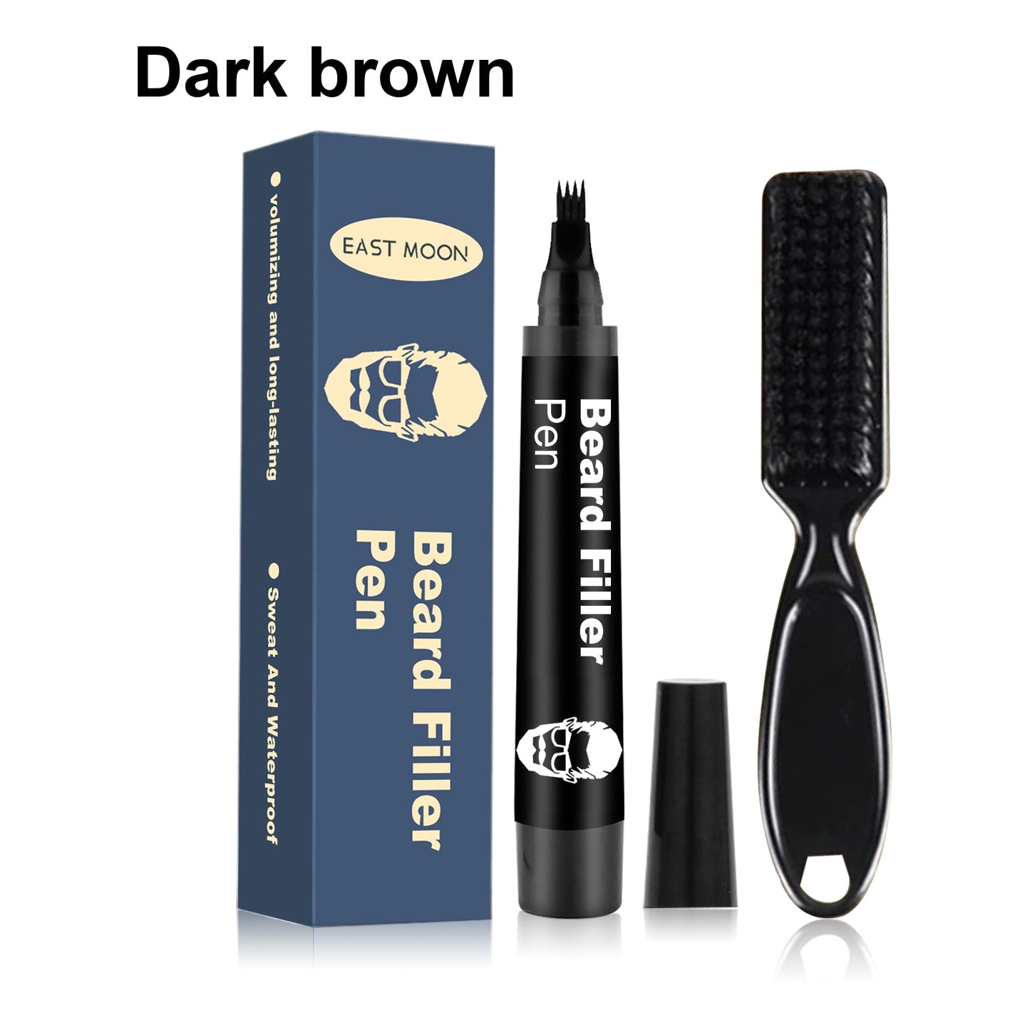 Stylo de Remplissage de Barbe - Définition Facile pour un Look de Barbe Complète