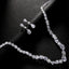 Simple necklace earring set bride's wedding jewelry set fashionable and versatile accessories - Korvel