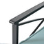 Conjunto de Muebles de Wicker para Exterior Premium con Mesa de Metal Negra
