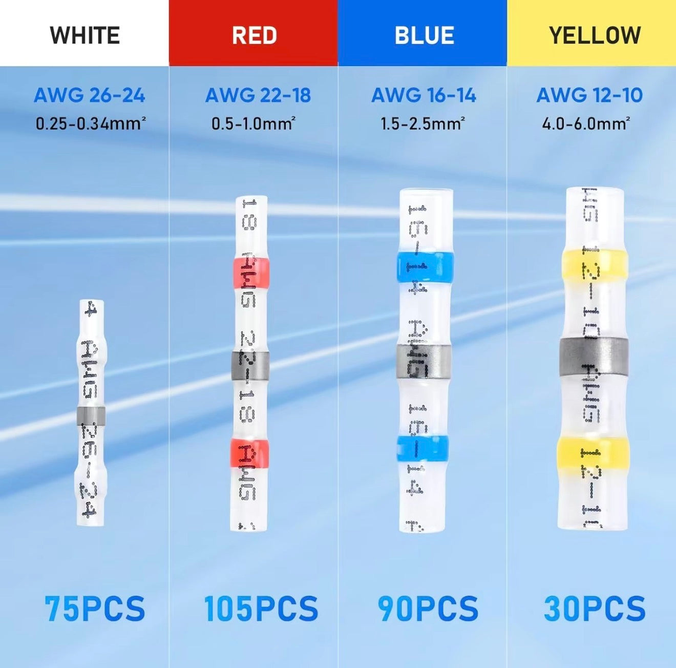 Connecteurs de fils étanches SealPro - Ensemble de 200 pièces