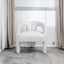 Teddy fabric modern design dining chair,open-Back ,modren kitchen armchair for Dinging Room(BEIGE) - Korvel