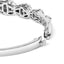 Brazalete de Bangle Floral de Diamantes en Oro Blanco de 14K - 2 1/2 Cttw