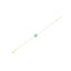 14k Yellow Gold Blue Evil Eye Bracelet