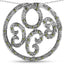 Pendentif en diamant vert véritable de 0,22 carat en argent sterling
