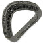 Bague de fiançailles en argent sterling avec diamant noir véritable de 1,02 carat