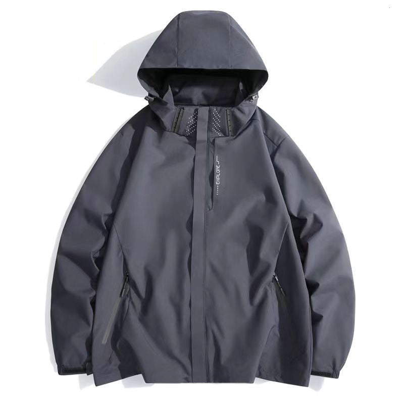 Chaqueta Exterior Impermeable y Cortaviento para Hombre
