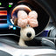 Adorable Adorno de Perro de Peluche para Decoración del Interior del Coche