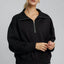 Sweatshirt à col zippé mi-haut à épaules tombantes Umgee