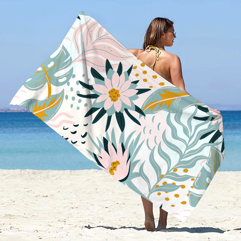 Double-Sided Velvet Microfiber Beach Towel