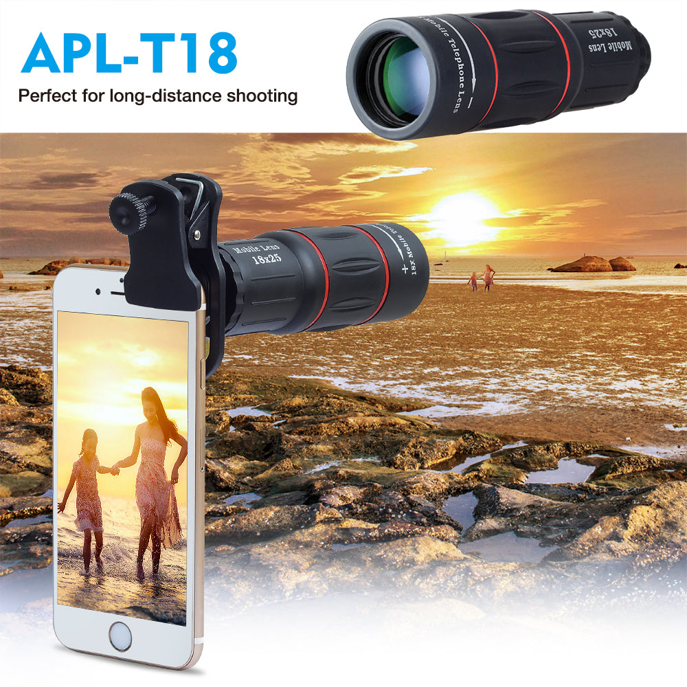 APEXEL 18X Telescope Zoom Mobile Phone Lens