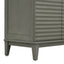 Buffet de rangement TREXM gris antique à 4 portes avec étagères réglables