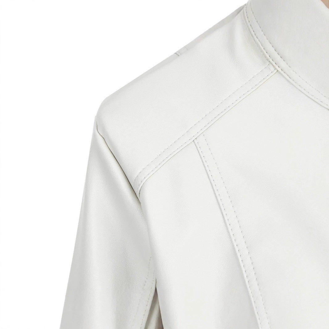 Veste à col montant ajustée pour femmes grandes tailles
