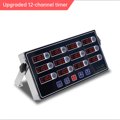 8 - Channel Calculagraph Kitchen Timer, 220V plug, shake - to - remind, 8 screens, great cooking accessory. - Korvel