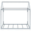 Metal House Shape Platform Bed - Twin Size