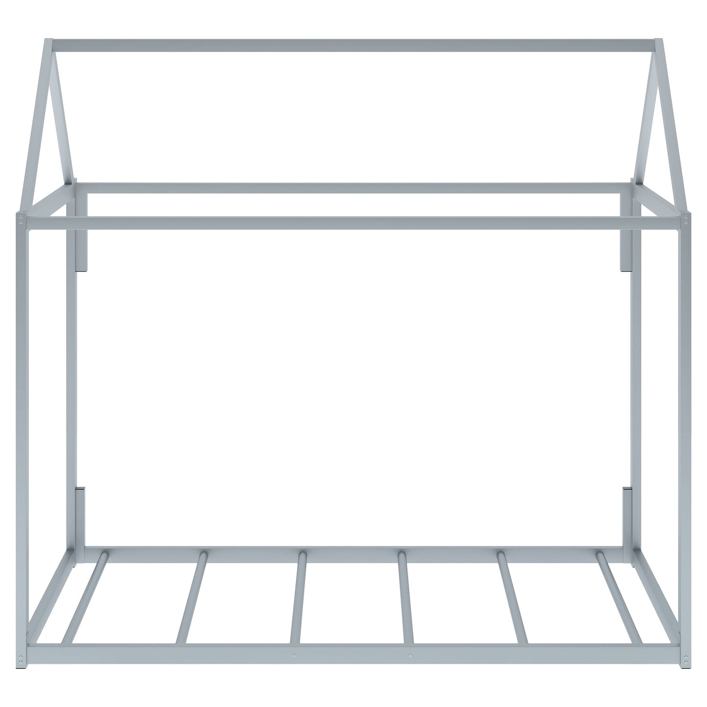 Metal House Shape Platform Bed - Twin Size