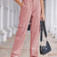Premium Straight Denim Cargo Pants