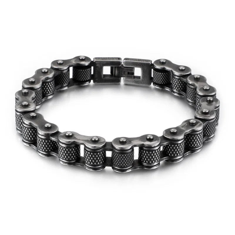 Bicycle Bracelet Titanium Steel Personalized Men's Motorcycle Chain Accessories - Korvel