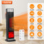 1500W Oscillating Ceramic Tower Space Heater with 3D Flame