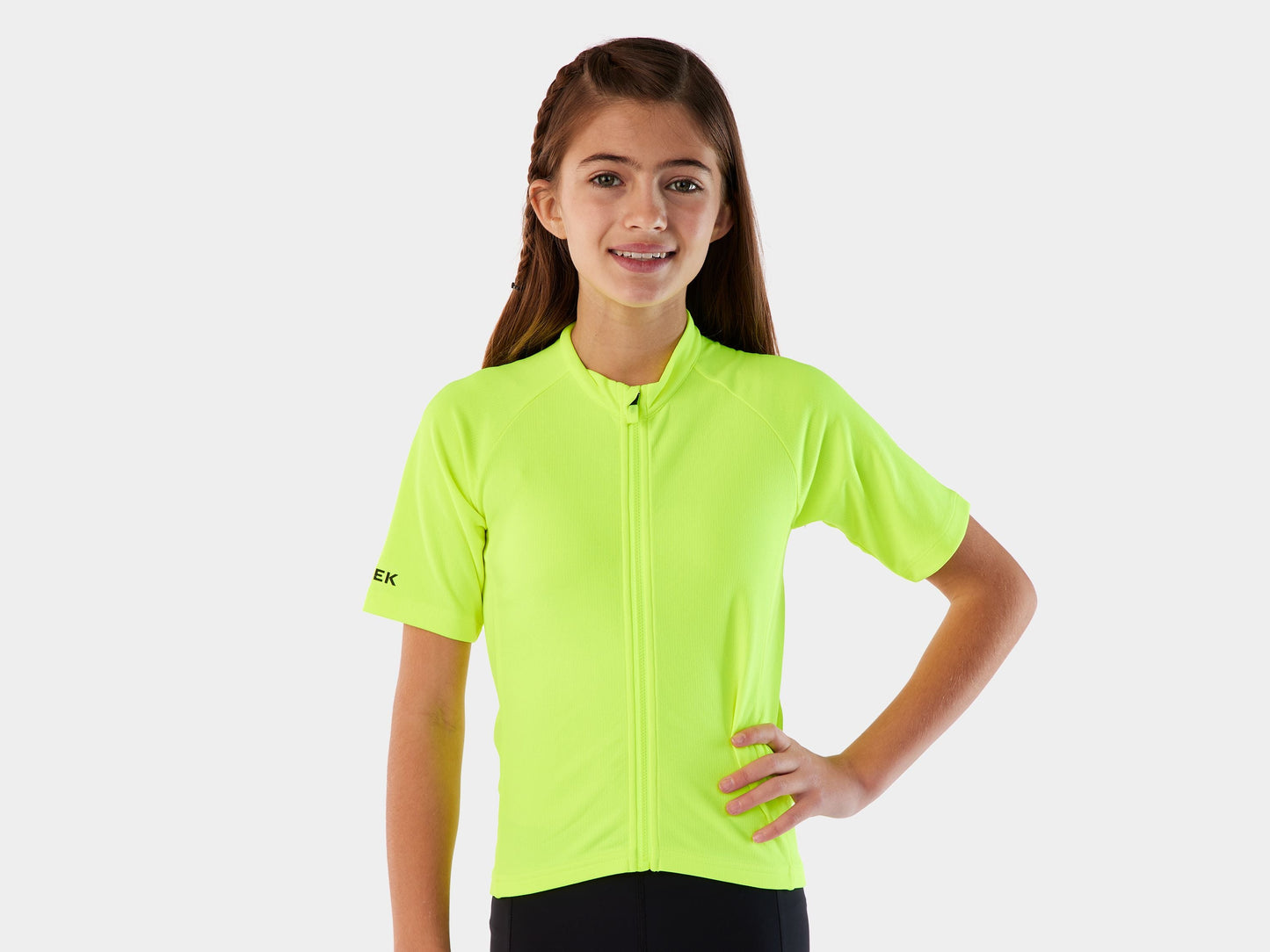 Maillot de cyclisme Trek Solstice Jeunesse Petit Jaune Radioactif
