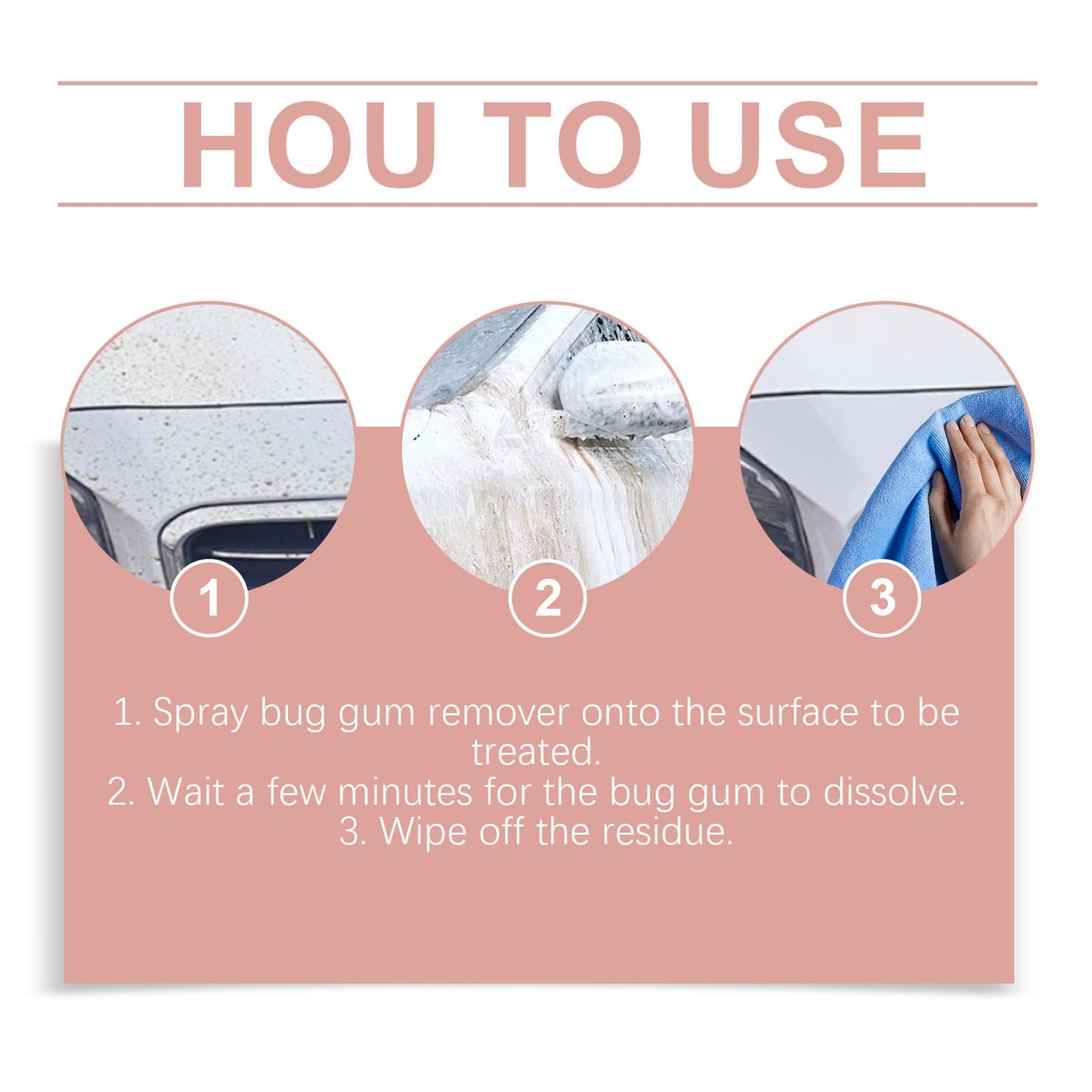 Auto Shellac Cleaning Agent Car Paint Decontaminating Bird Droit Resin Shellac Bug Spot Foam Cleaner - Korvel