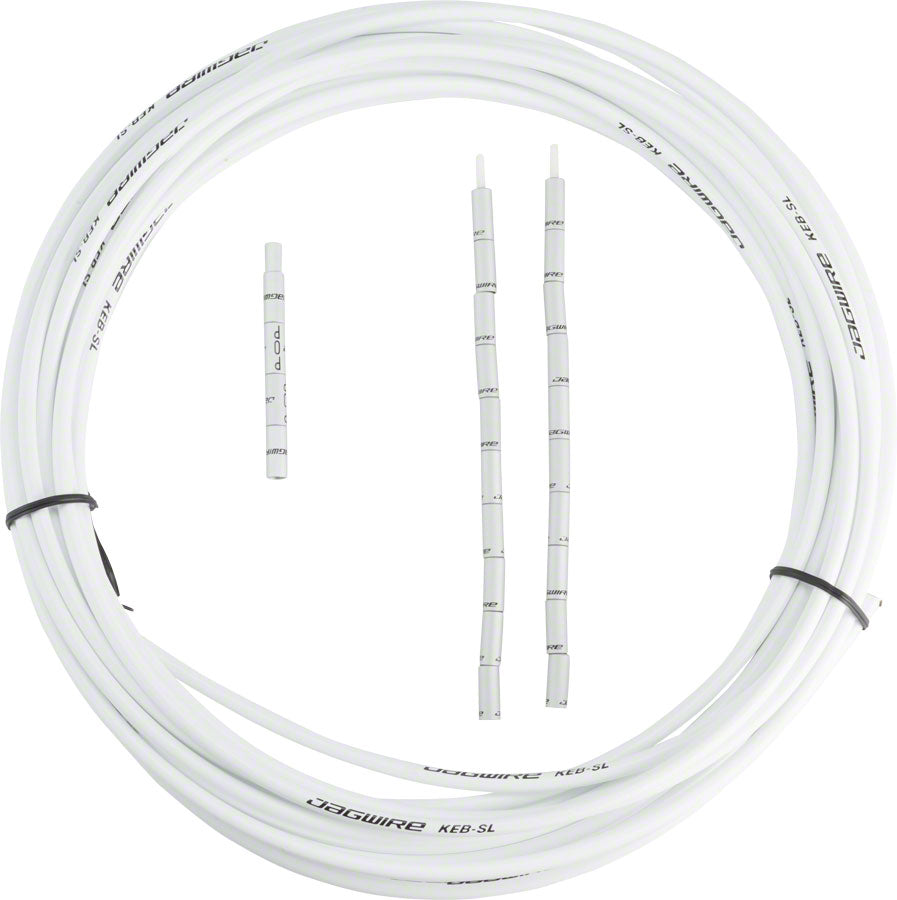 Jagwire 5mm Pro Compressionless Brake Housing - 10M Roll, White