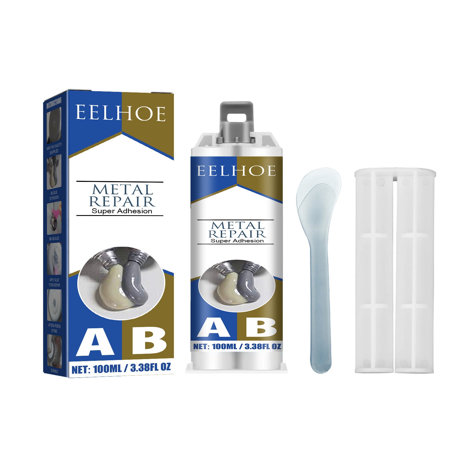 Metal Repair Glue, Crack Filling And Leak Plugging Quick Dry Crack High Temperature Welding Metal Repair Agent - Korvel