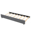 Full Upholstered Platform Bed with Trundle Grey - Korvel
