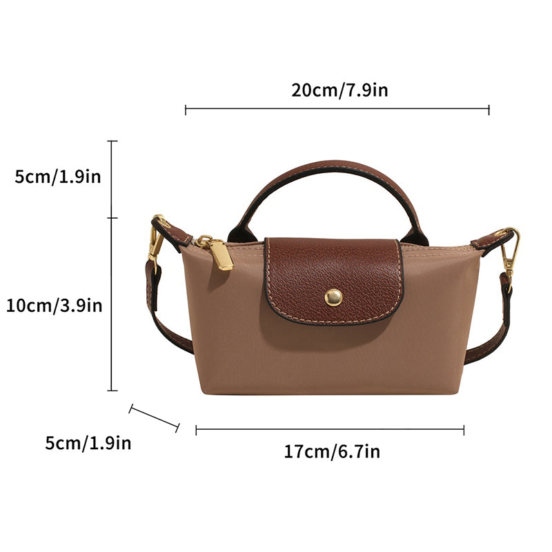 2025 Women's Mini Dumpling Handbag. Made of high - end nylon. Stylish shoulder/crossbody phone bag. - Korvel