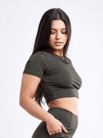 JupiterGear Short-Sleeve Crop Top for Women