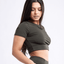 JupiterGear Crop Top à Manches Courtes