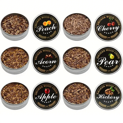 Cocktail Smoking Wood Chips 6 Types of Smoked Wood Flavors Bourbon Whiskey Gift for Father/Husband/Men - Korvel
