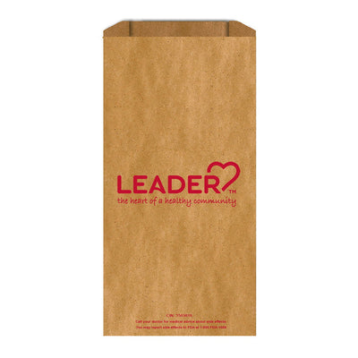 Leader Rx Paper Prescription Bags - 3000 Count