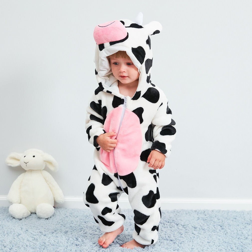Baby jumpsuit, cow animal shaped pajamas - Korvel