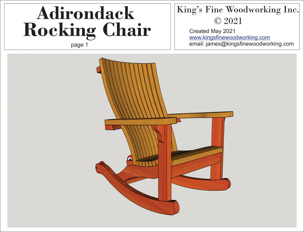 Paquete Completo de Adirondack con Plantillas de Papel
