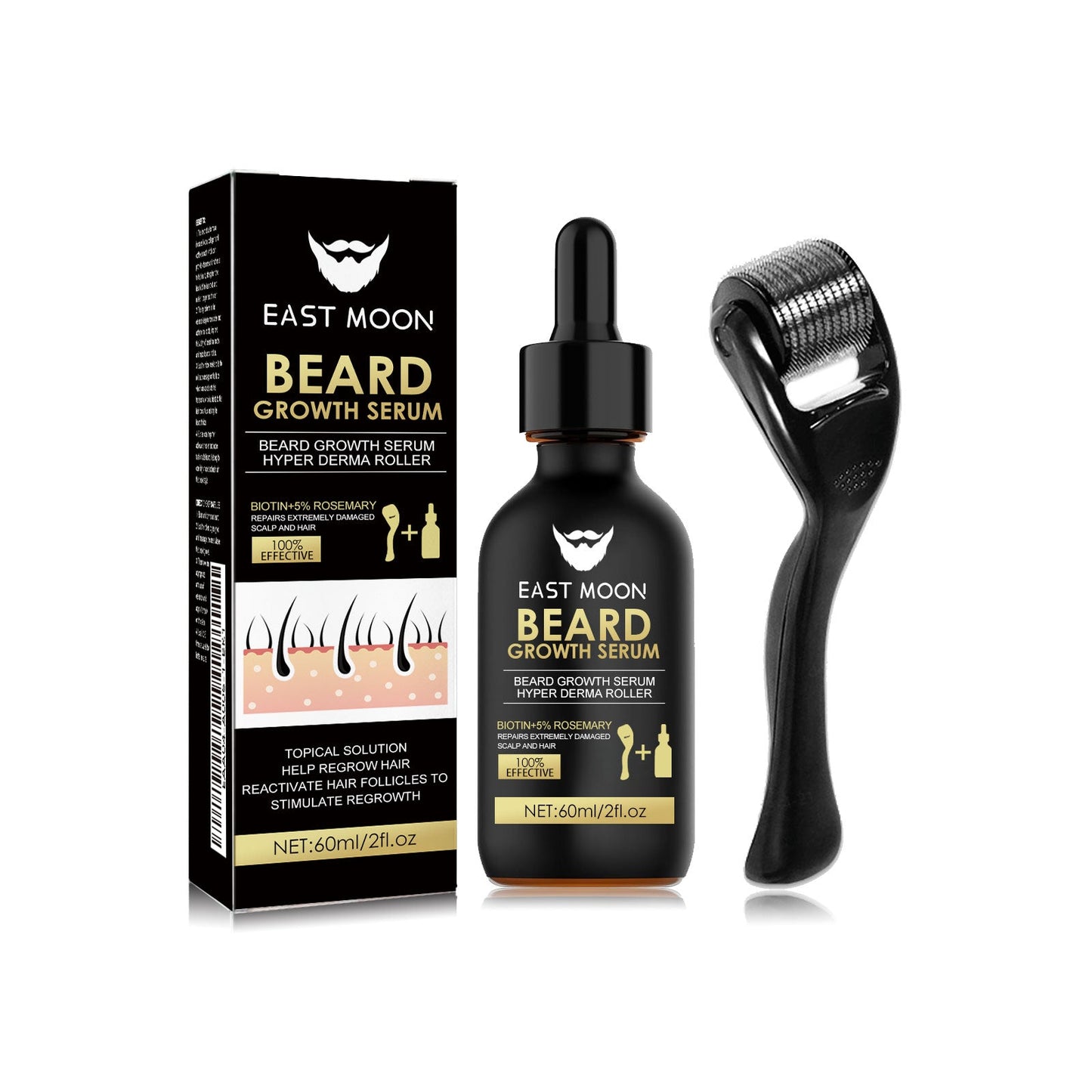 Facial Care Essence Set Men's Facial Care Hair Nourishing Beard Care - Korvel