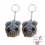 Chenille singing sad hamster keychain pendant Hamster emotional comfort doll - Korvel