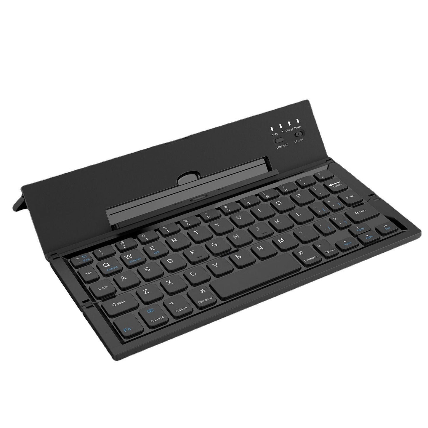 Mini blue tooth foldable pc keyboard portable notebook three fold keyboard for business laptop pad computer - Korvel