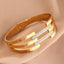 Hollow out Bracelet Stainless Steel Female Style Bracelet Geometric Circle Hollow out Handpiece - Korvel