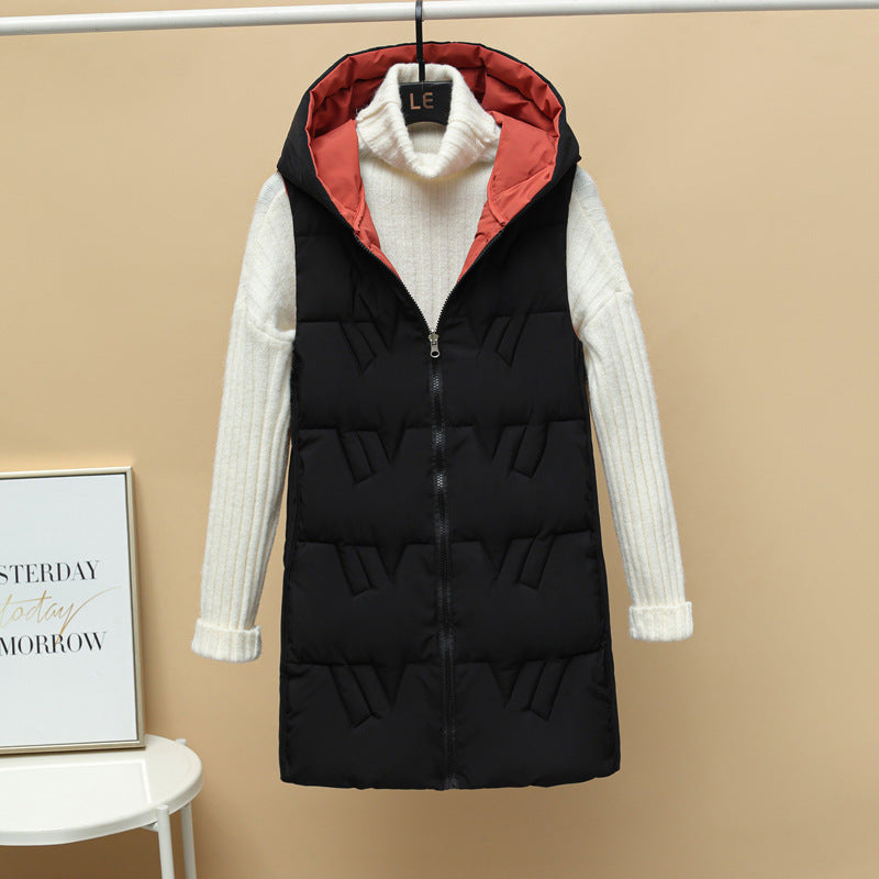 Double-Sided Long Vest Jacket - Urban Leisure Style