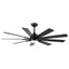 Modern Farmhouse 62-Inch Black Ceiling Fan with Smart Control