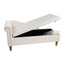 Beige Chaise Lounge Indoor Velvet Lounge Chair for Bedroom with Storage & Pillow Modern Upholstered Rolled Arm Chase Lounge - Korvel