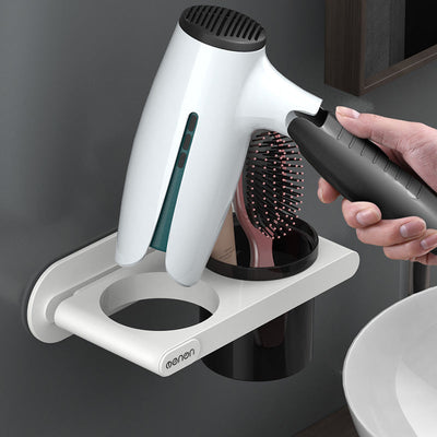 Hanging Hair Dryer Rack Toilet Storage Rack Hair Dryer Rack Storage Rack Non Perforated Wall Mounted Air Duct Rack - Korvel