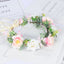 Simulated Rose Blossoms Adjustable Headwear Wreath Bridal Fairy Princess Birthday Performance Headwear - Korvel