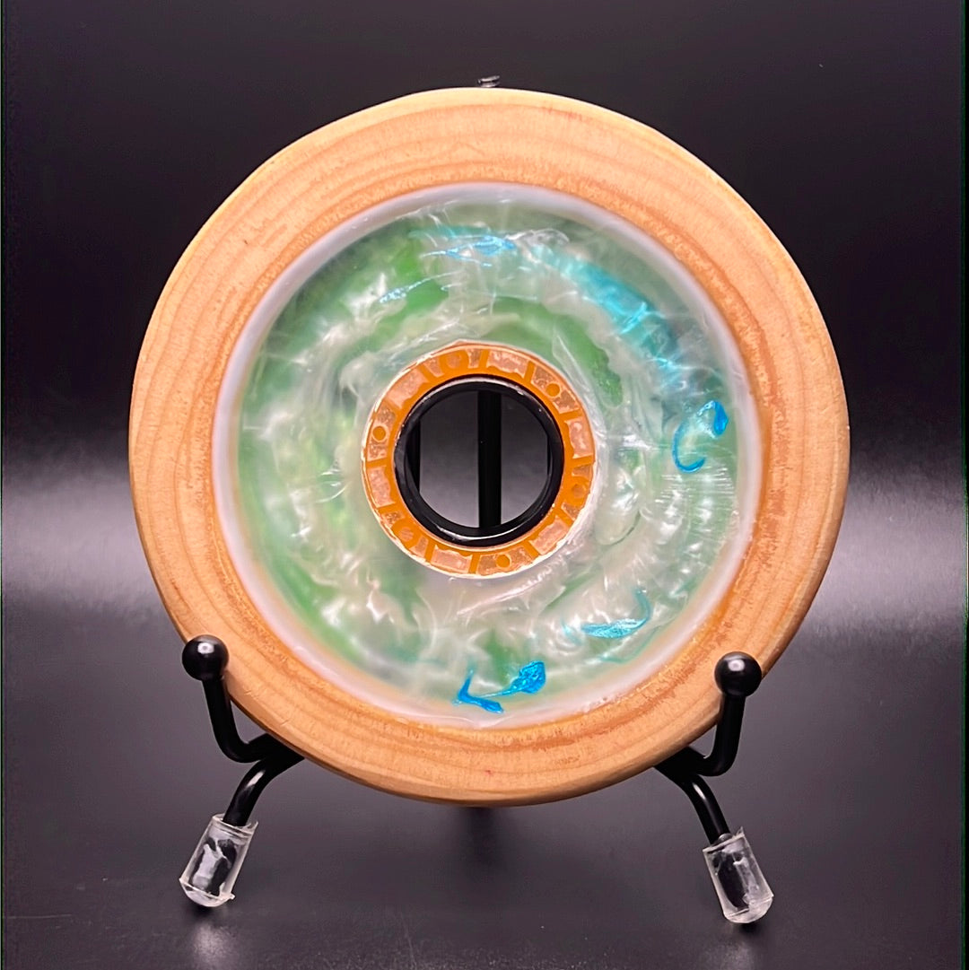 Custom Glow Resin Mini with Wooden Rim