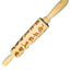 Wooden Rolling Pin Beech Wood Laser Engraved Printing Rolling Pin Christmas Flip Sugar Cookie Pressing Stick - Korvel