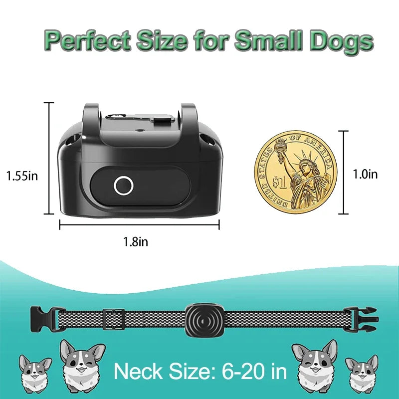 Pet Dog Anti Bark Device USB Ultrasonic Intelligent Electric Training Stop Barking Vibration Water Proof Collar Pet Products - Korvel