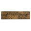 TREXM Rustic Industrial Design Demilune Shape Textured Metal Distressed Wood Console Table (Distressed Brown) - Korvel