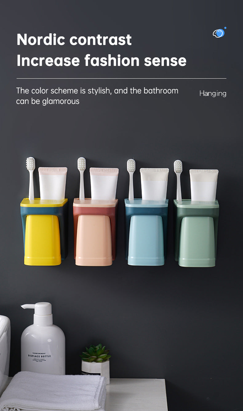 Premium Magnetic Toothbrush Holder for Elegant Bathroom Storage
