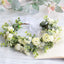 Forest style curled edge rose headband, simulated starry sky, eucalyptus wreath, bride's wedding dress, photography, headwear - Korvel